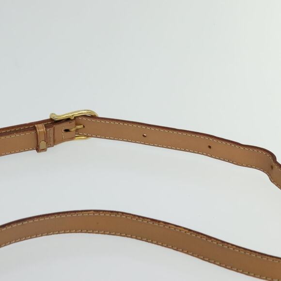 CELINE Macadam Canvas Circle Shoulder Bag Pvc Leather Brown Gold - Picture 8 of 13